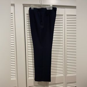 Navy Talbots Dress Pants Flat Front/ Pockets